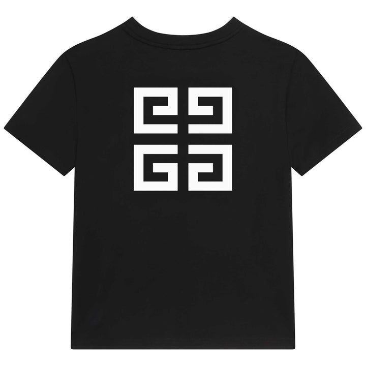 givenchy-h25406-09b-kb-Black Logo T-Shirt