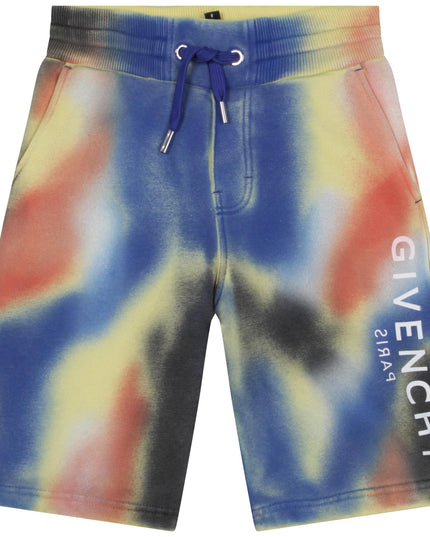 givenchy-h24217-z41-kb-Multicolor Logo Shorts