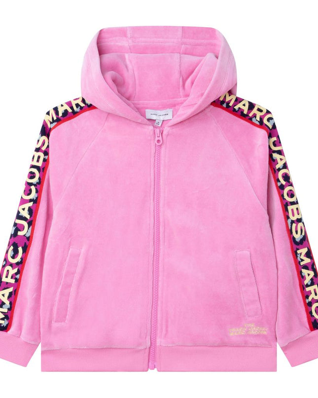 marc jacobs-w15626-465-Pink Zip-Up Hoodie