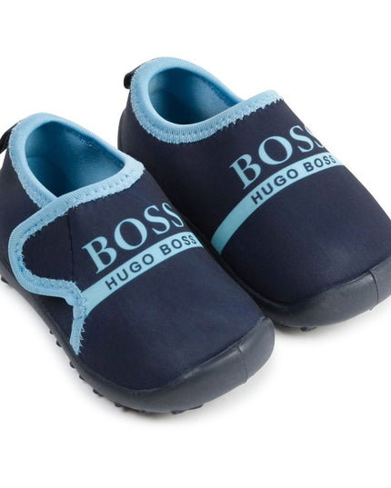 boss-Navy Logo Sneakers-j09145-849