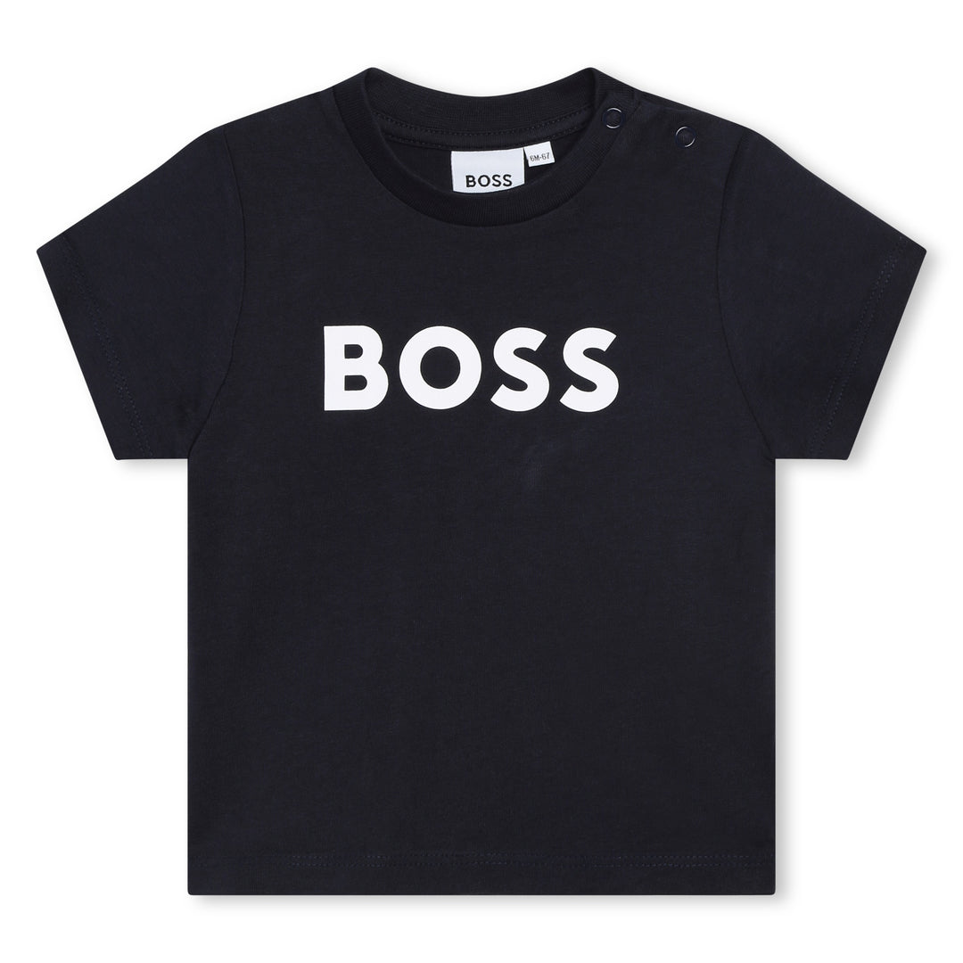 boss-j05p12-849-baby boy-Navy Logo T-Shirt