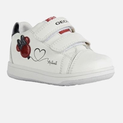 White Flick Minnie Mouse Velcro Sneakers kids atelier