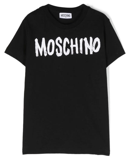 moschino-Black Logo T-Shirt-h7m03l-laa01-60100