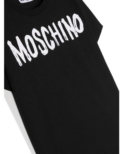 moschino-Black Logo T-Shirt-h7m03l-laa01-60100