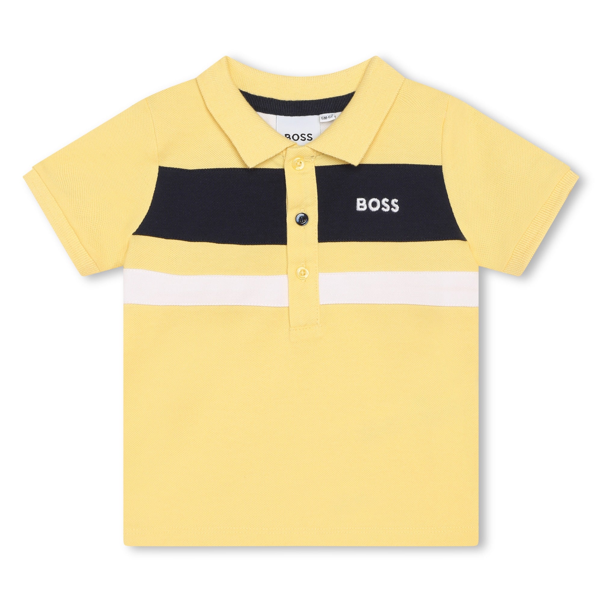 Hugo boss yellow polo store shirt