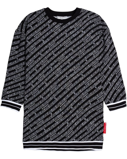 givenchy-Girls Allover Logo Print Dress-h12171-m41