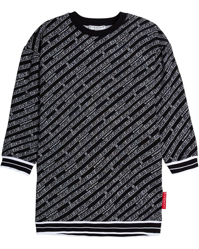 givenchy-Girls Allover Logo Print Dress-h12171-m41