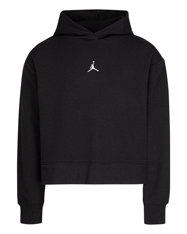 jordan-Black Jumpman Cropped Hoodie-35a858g-023