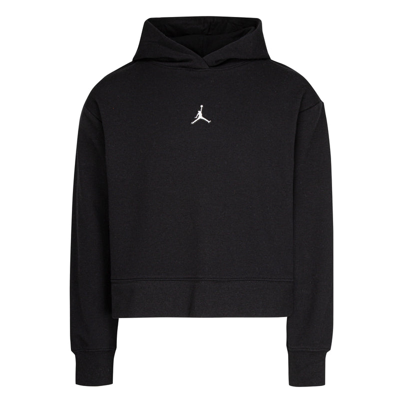 jordan-Black Jumpman Cropped Hoodie-35a858g-023