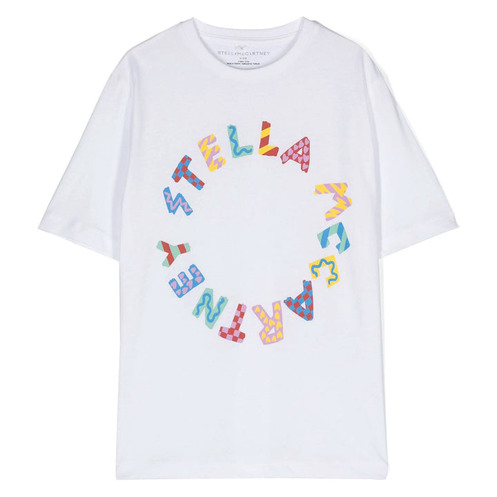 stella-White Logo T-Shirt-tu8b51-z0434-100