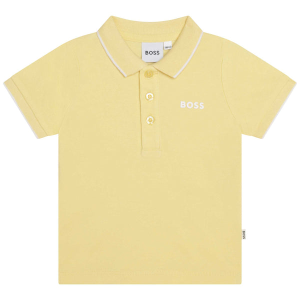 Yellow Logo Polo kids atelier