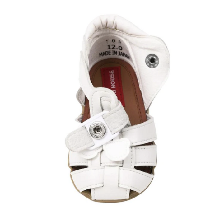 miki-White Caged Sandal-12-9303-822-01