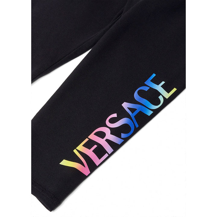 versace-Black Logo Leggings-1000205-1a04857-2b070