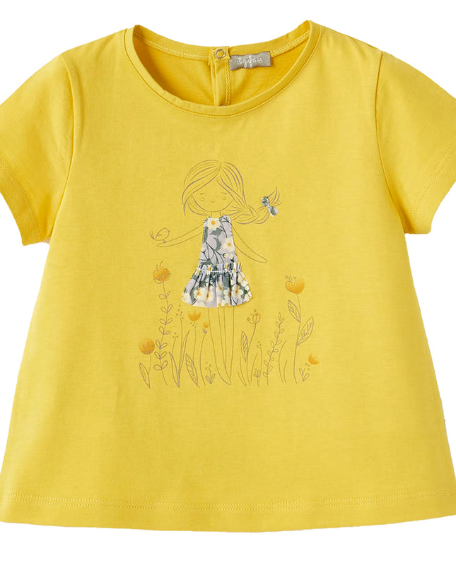 Yellow Girl Graphic T-Shirt
