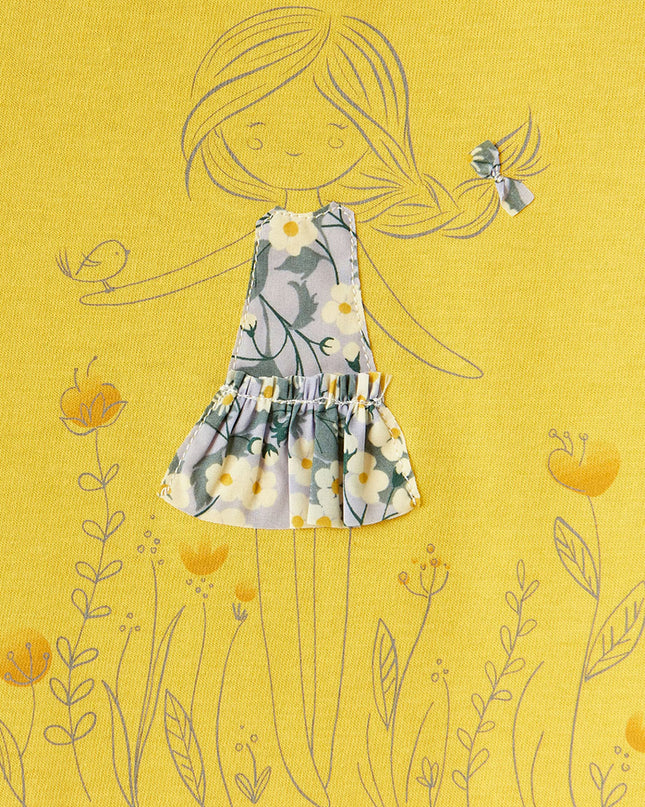 Yellow Girl Graphic T-Shirt
