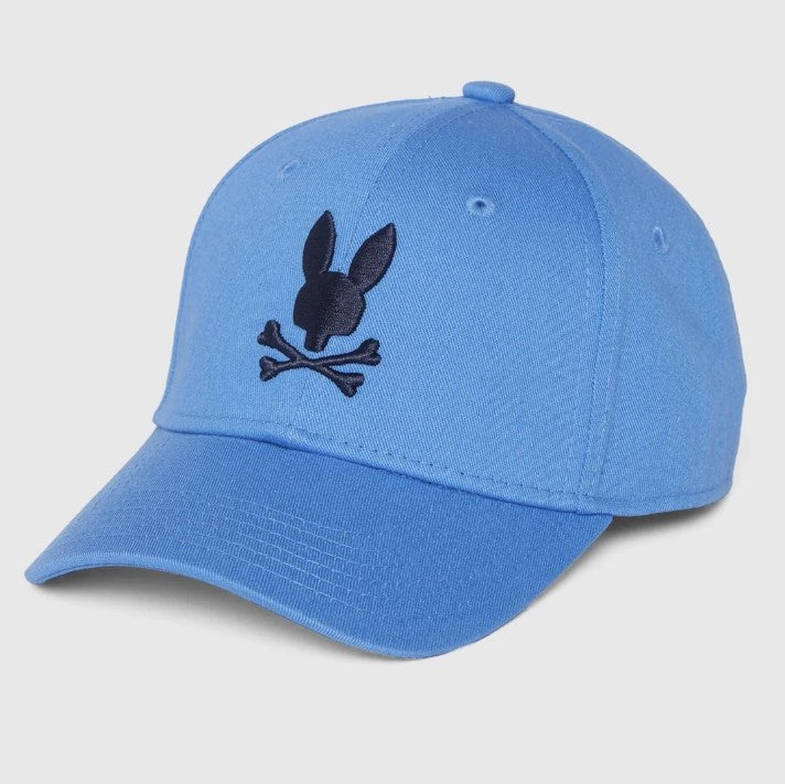 psycho-bunny-b0a434w1ht-477-Blue Ingraham Baseball Cap
