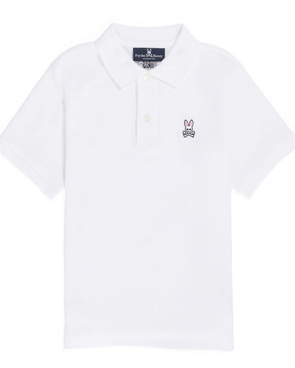 psycho-bunny-White Classic Logo Polo-b0k001crpc-100