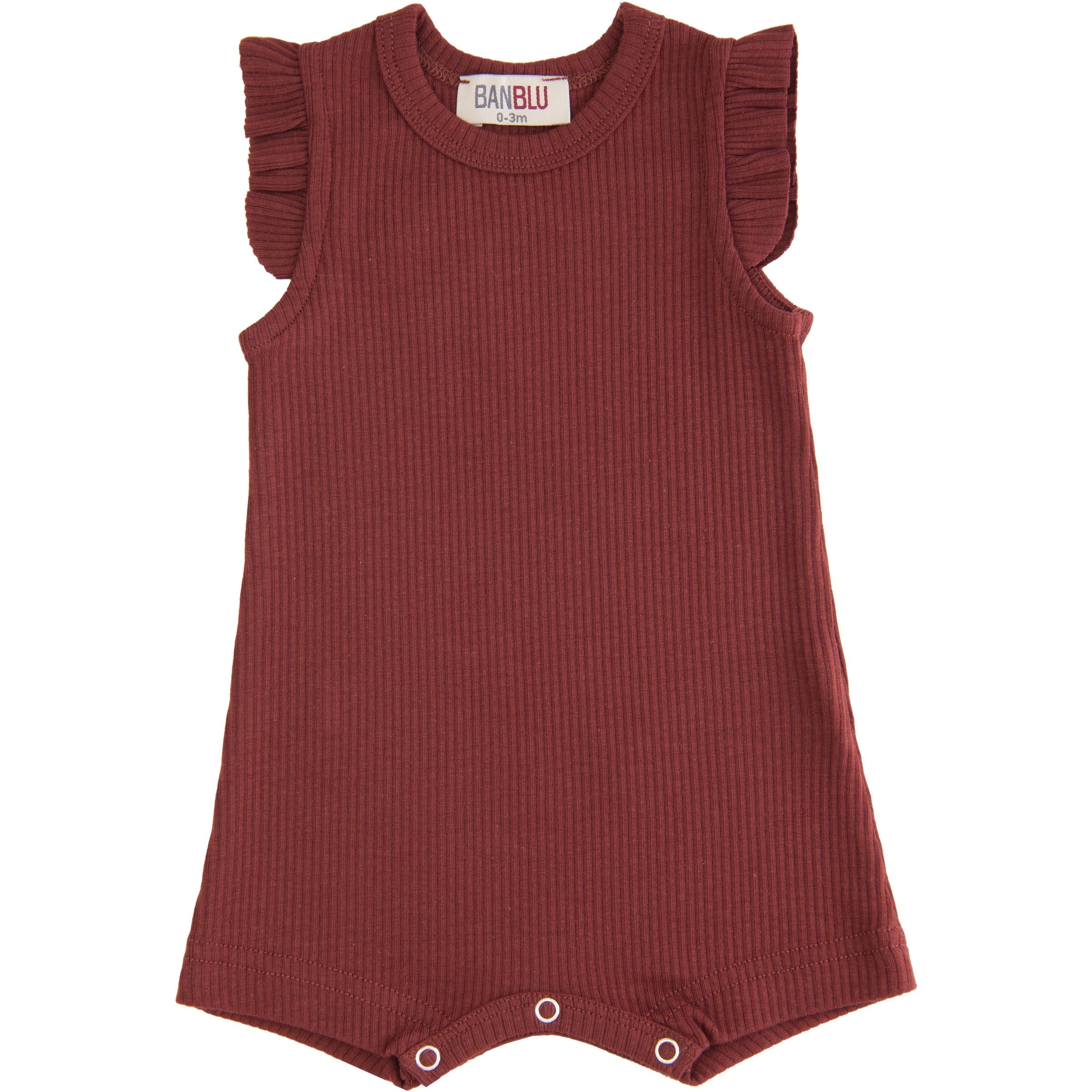 Burgundy baby hot sale romper