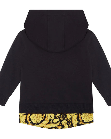 versace-Black Logo Hoodie-1002635-1a04772-2b130