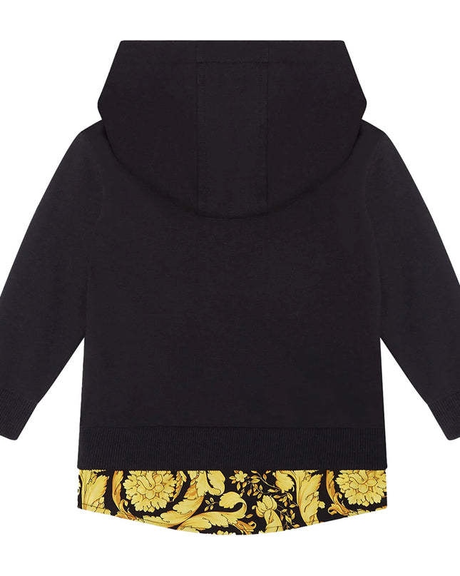 versace-Black Logo Hoodie-1002635-1a04772-2b130