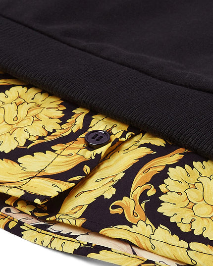 versace-Black Logo Hoodie-1002635-1a04772-2b130