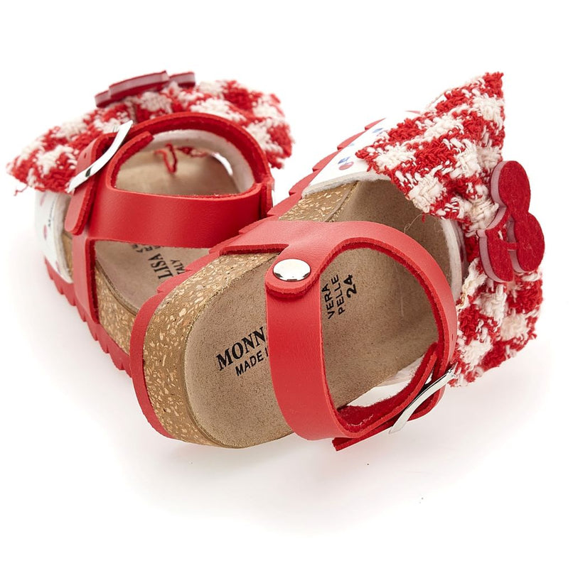 monnalisa-Red & White Sandals-8ca009-1700-0043