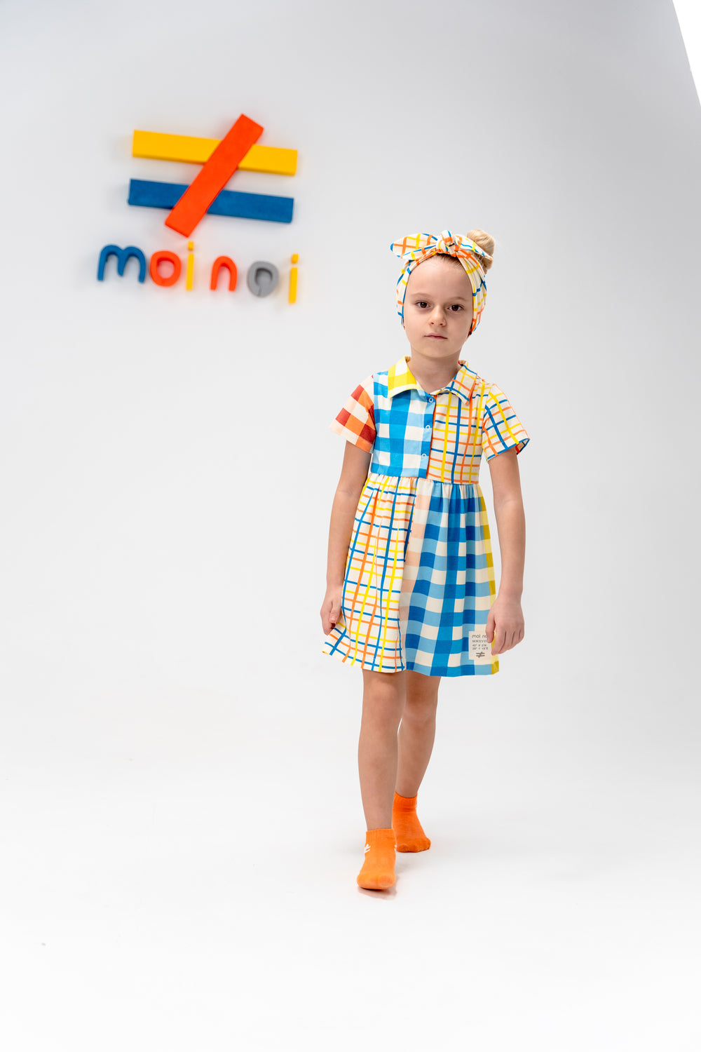 kids-atelier-moi-noi-kid-baby-girl-multicolor-plaid-print-polo-dress-mn8020-multi