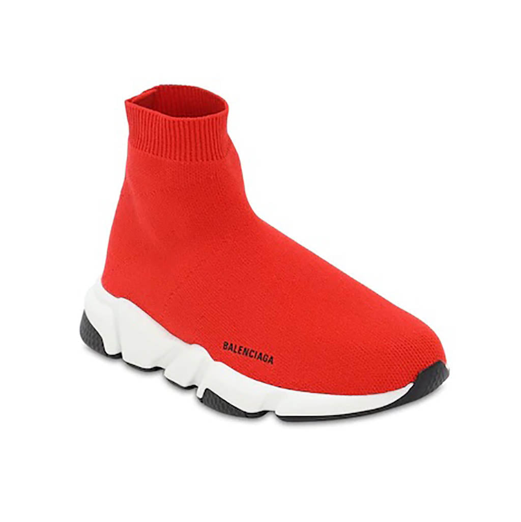 Red and white shop balenciaga sock sneakers