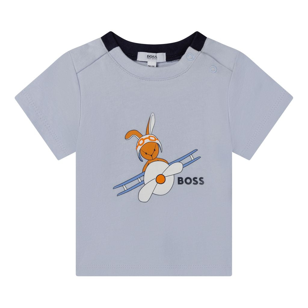 boss-Pale Blue T-Shirt-j95330-771