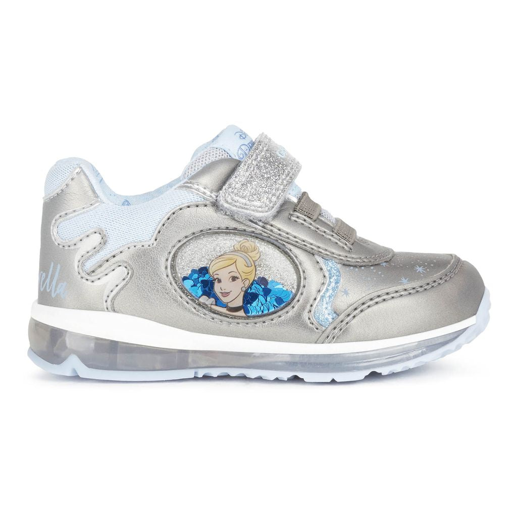 POP Velcro Clear Blue Light-Up Sneaker - Tassel Children Shoes