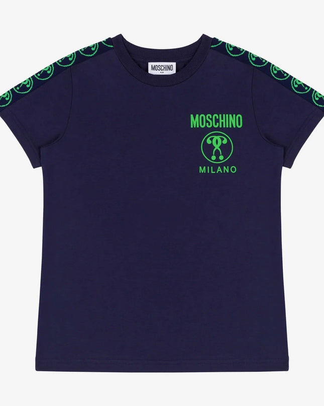 moschino-Navy Blue Logo T-Shirts-hmm03v-lba10-40016