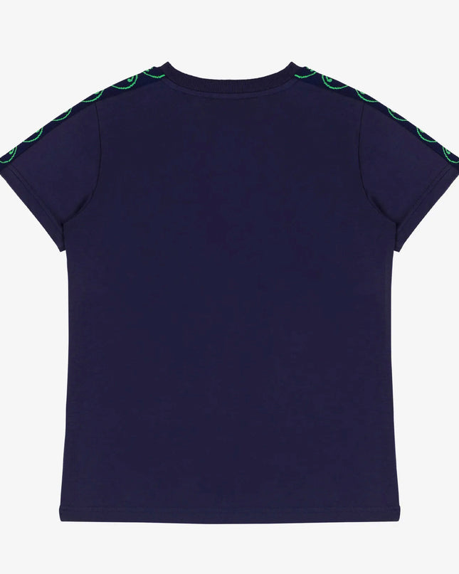 moschino-Navy Blue Logo T-Shirts-hmm03v-lba10-40016