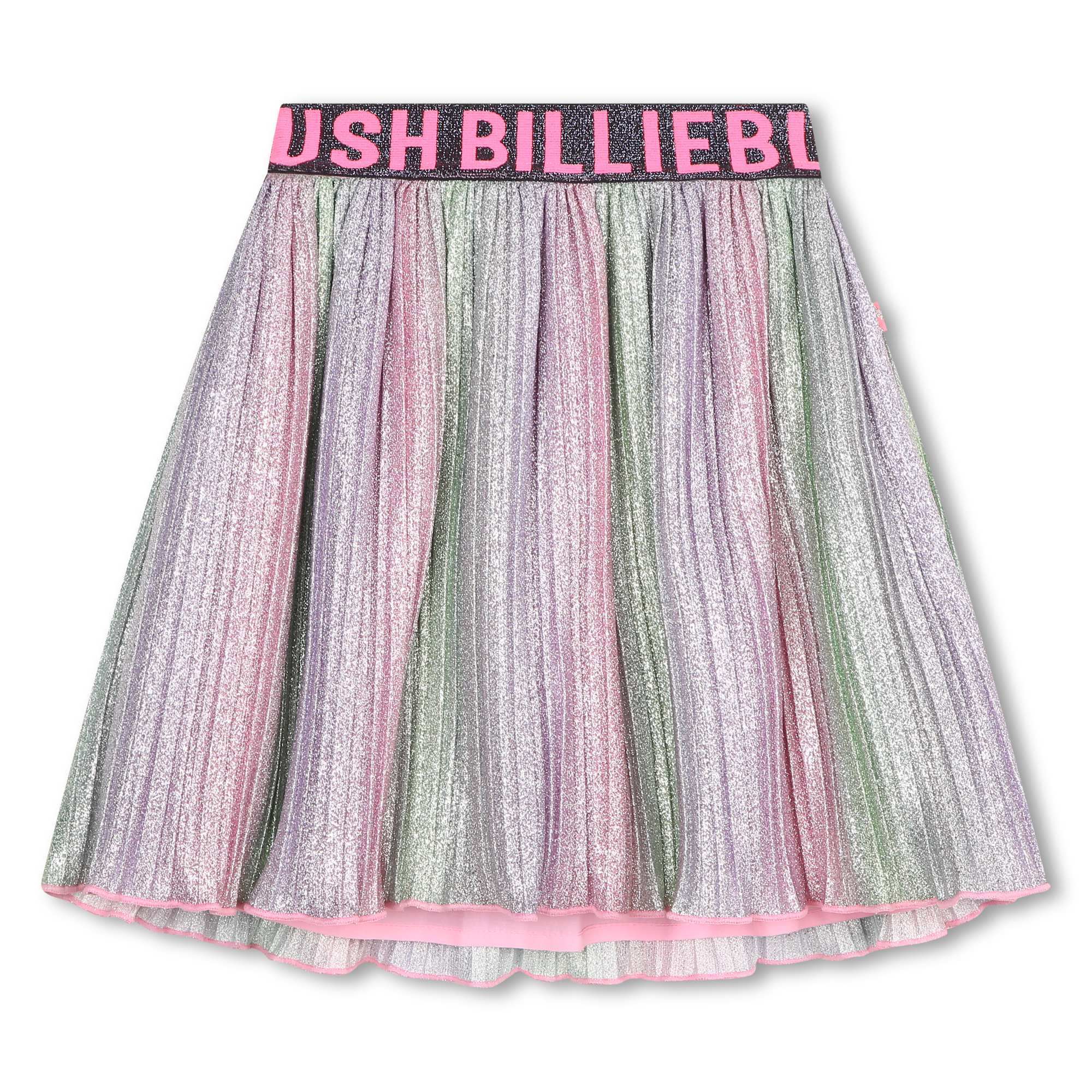 Multicolor Metallic Pleated Skirt kids atelier