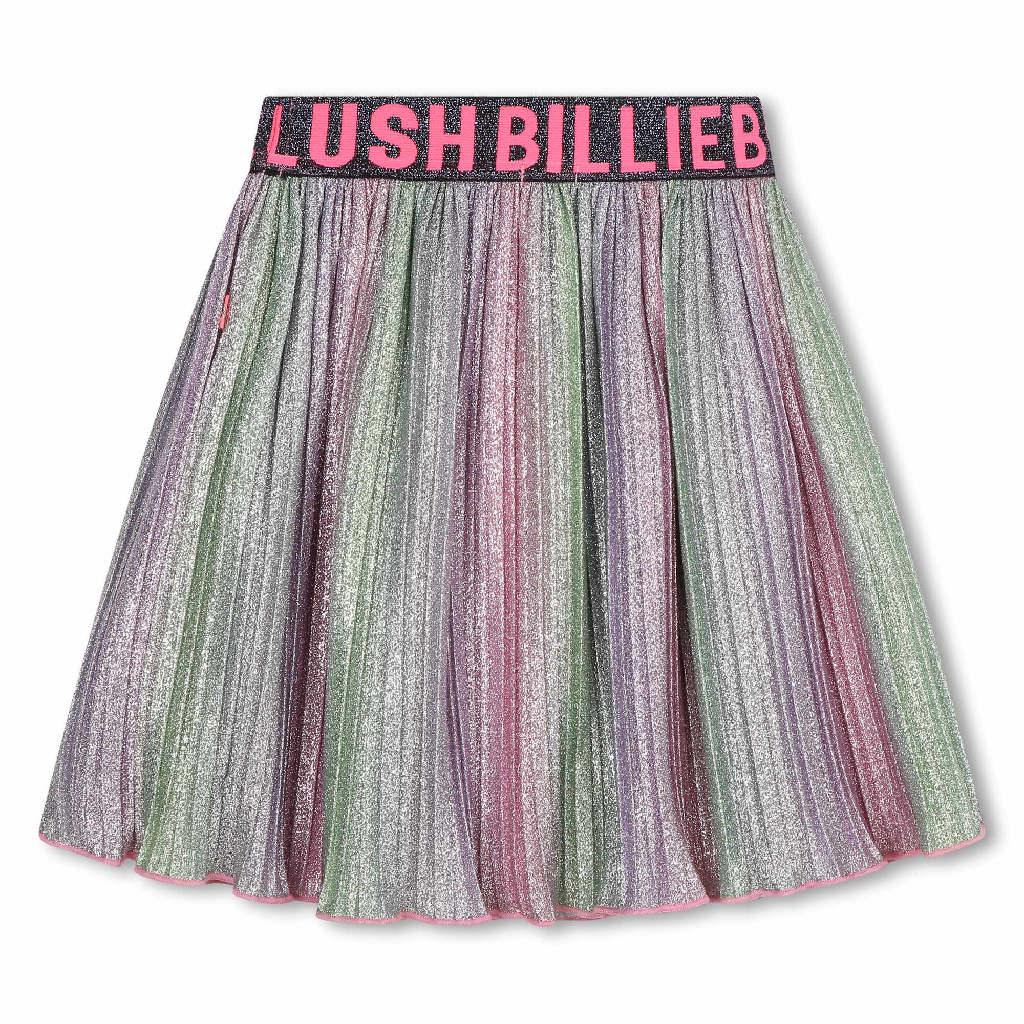 Multicolor Metallic Pleated Skirt kids atelier