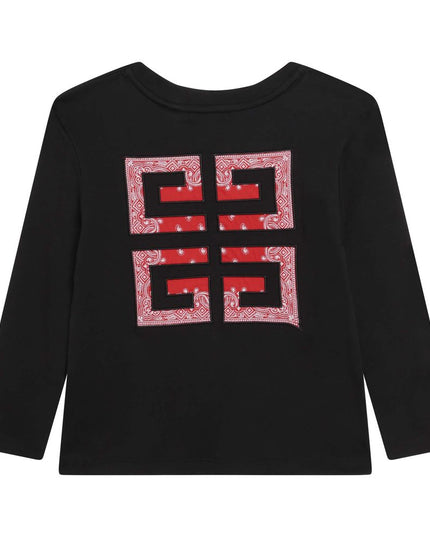 givenchy-h15279-09b-Black Logo T-Shirt