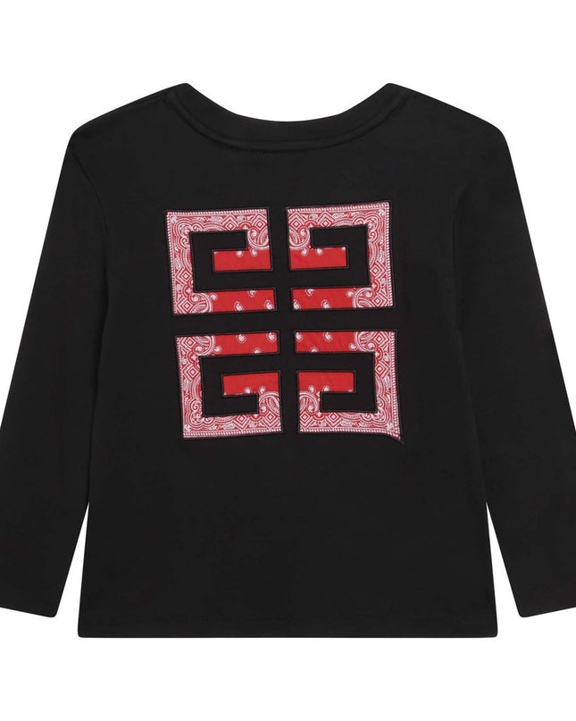 givenchy-h15279-09b-Black Logo T-Shirt
