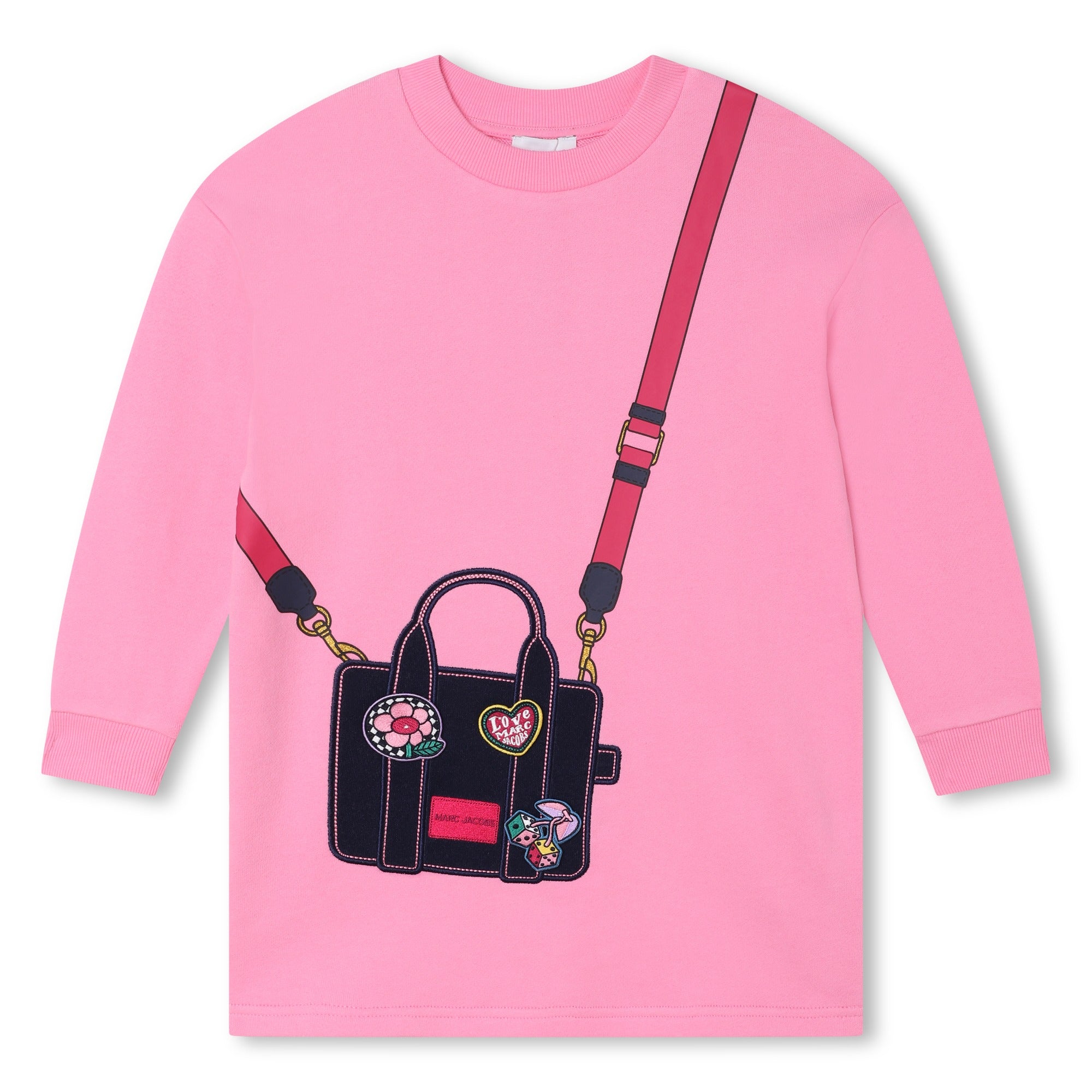Marc Jacobs Sweat Dress with Print Pink