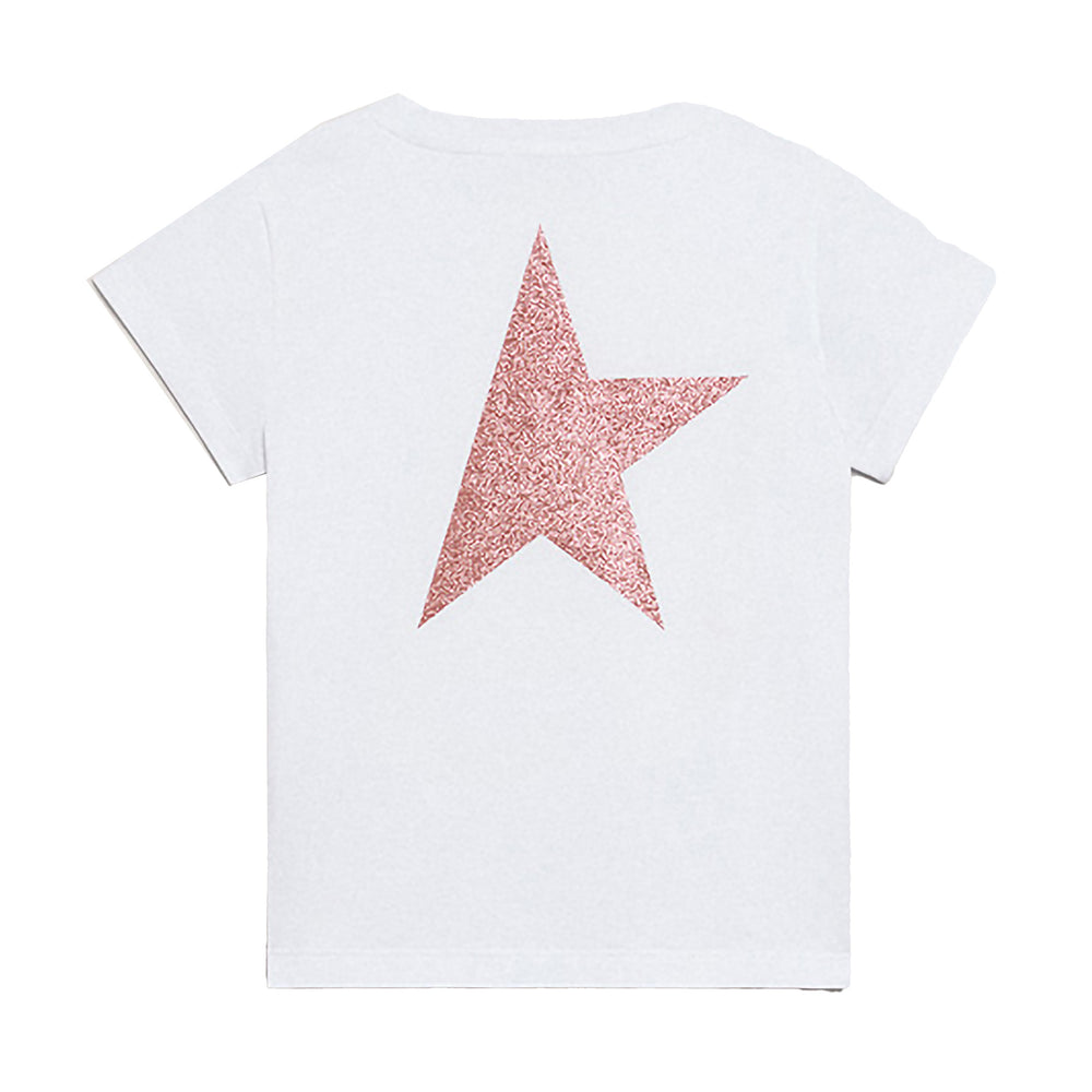 golden-goose-gkp01273-p000898-10310-White & Pink Star T-Shirt