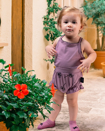 Khaki Frill Bodysuit Outfit