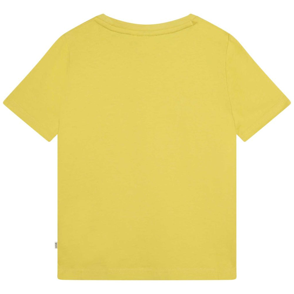 boss-Yellow Logo T-Shirt-j25m00-616