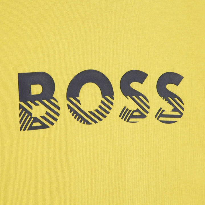 boss-Yellow Logo T-Shirt-j25m00-616