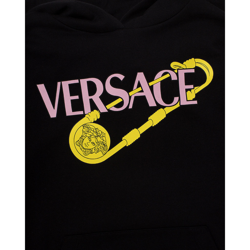Black Pin Logo Hoodie - kids atelier