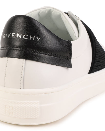 givenchy-h29083-10p-kb-White & Black Logo Trainers