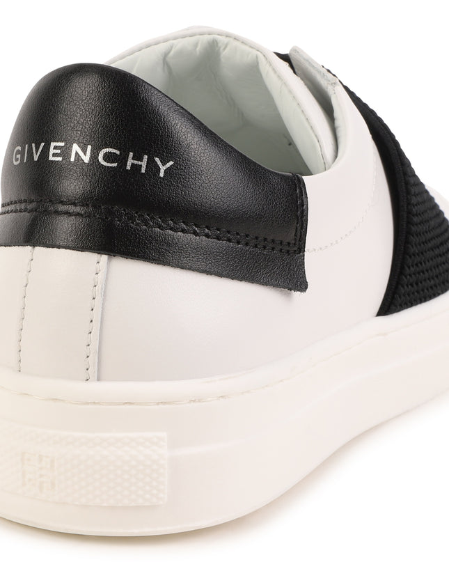 givenchy-h29083-10p-kb-White & Black Logo Trainers
