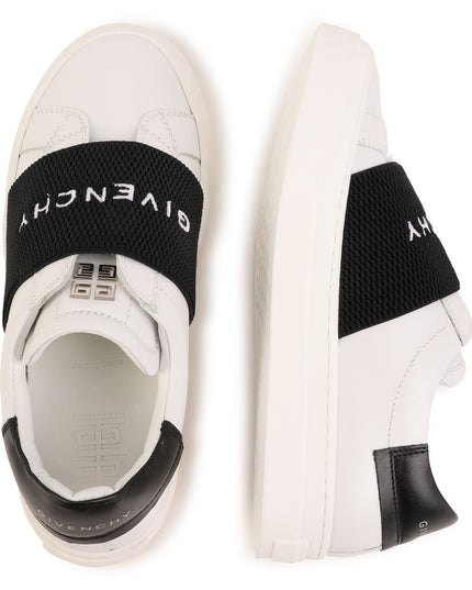 givenchy-h29083-10p-kb-White & Black Logo Trainers