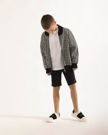 givenchy-h29083-10p-kb-White & Black Logo Trainers