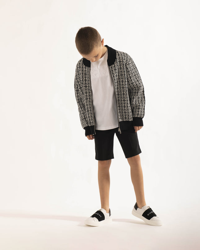 givenchy-h29083-10p-kb-White & Black Logo Trainers