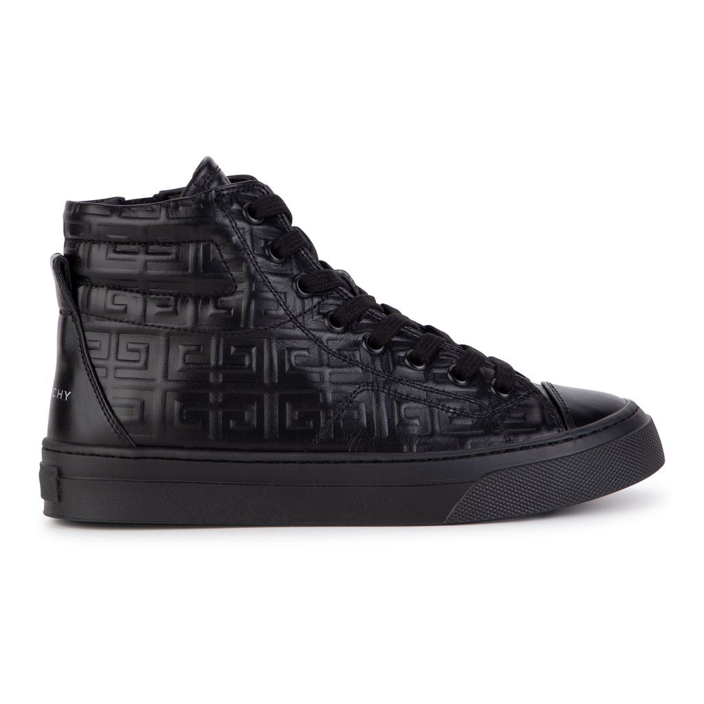 Black Debossed Logo Print kids atelier