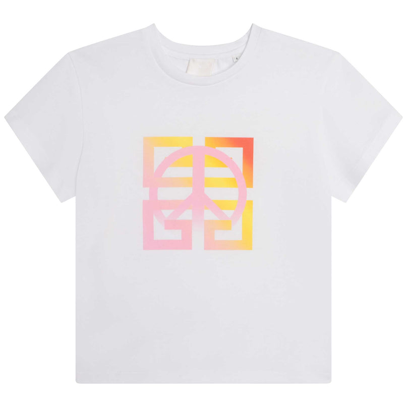 givenchy-h15304-10p-kg-White Logo T-Shirt
