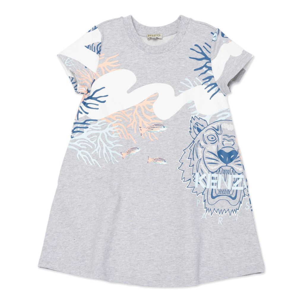 Gray Marl Dress kids atelier